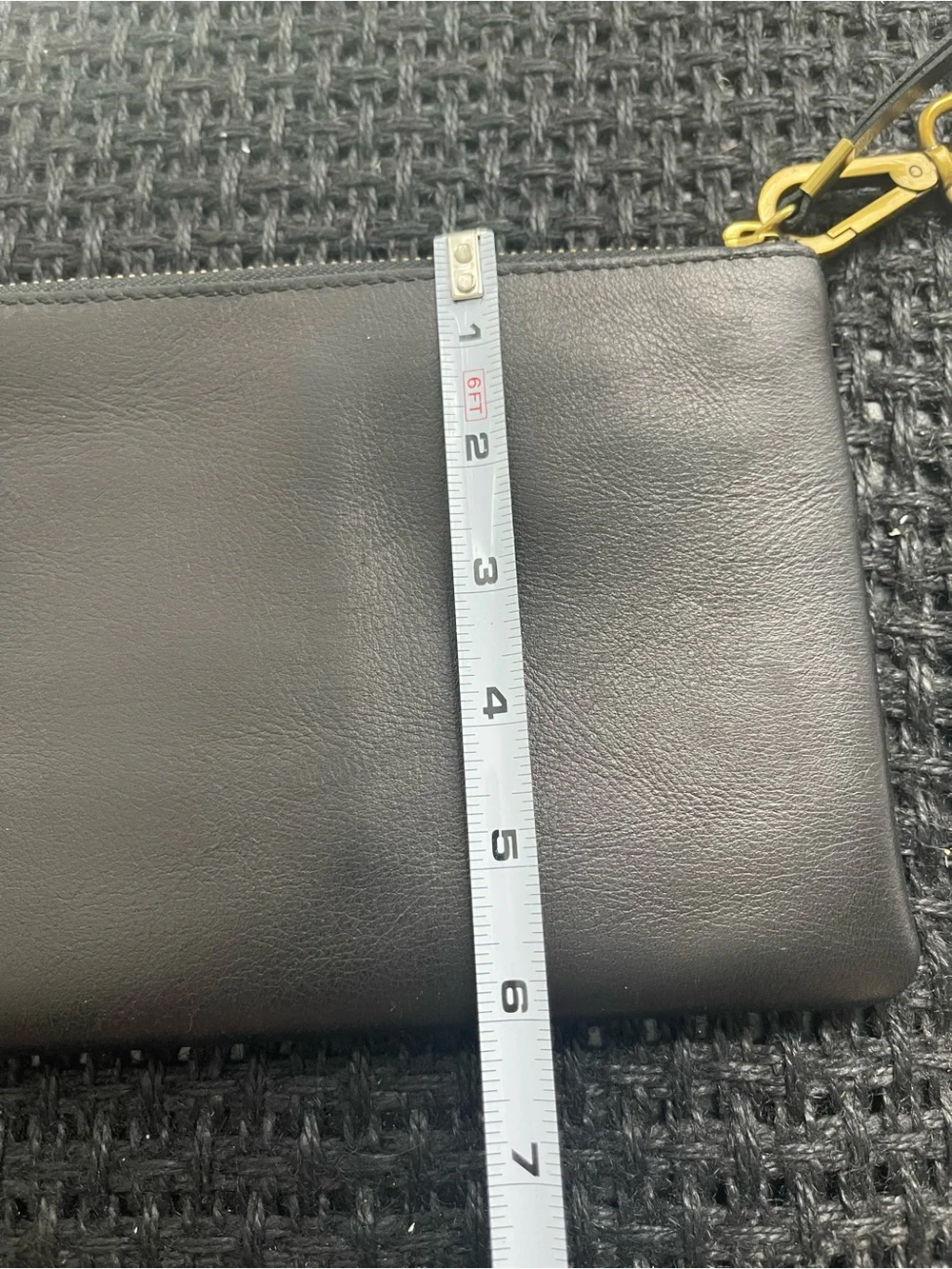 Madewell New W/tags Black‎ Leather Wristlet Pouch